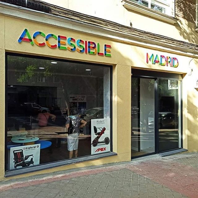 Facade of the Accessible Madrid store